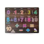 Zudo toys Premium Wooden Puzzle Toys for Kids 3+ Years Wooden Maths Number Puzzles Toys for Kids, Number Board Educational Learning 1 to 10 Number Puzzle Toy