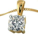 Feel Touch Mart 2.05 Carat Diamond VVS1 calrity D Color Certified Heera Awesome Finishing Yellow Gold Pendant Brilliant Round Cut Gift Purpose