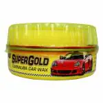 ABRO PW-400 Supergold Carnauba Car Wax for Gloss Shine and Water-Beading Protection Ideal for All SUV Bike & Auto (230g)