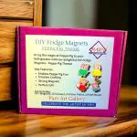 Parv Art Gallery Cute Peppa Pig Strong Fridge Magnet, Art & Craft Kit for Kids, Creative DIY Toys, Kids Activity for 5 Years & Above, Wooden (Pack of 4)