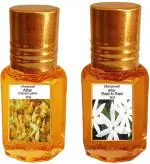 Menjewell Pack of The Nag Champa 6ml & The Raat ki Rani 6ml Natural Itra/Attar/ Perfume Floral Attar