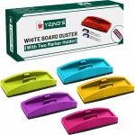 YAJNAS Non Magnetic White Board Duster | Dry Erase Whiteboard Eraser for Erasing Whiteboard Marker or Chalkboard Writing - (Pack of 05, Multicolor) Dusters (Set of: 5, Multicolor)