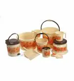 Regalo Plastic Bathroom Set, 10 Pieces by Dhyey Marketing, Brown