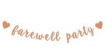 Festiko Rose Gold Glitter Farewell Party Banner, Graduation Decorations, Retirement, Graduation Decoration Supplies