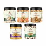 Dhawak Dry Fruits Combo (Almond,Cashew,Raisin,Walnuts,Pistachio (200g*5)1 kg (Pack of 5) for Diwali Festival Celebration Deepawali Gift Pack For Family,Friends, Corporate Office Gift Combo