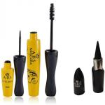 SWIPA Combo Eyeliner Mascara With Photogenic Ultimate Black Kajal (Pack of 3),Black