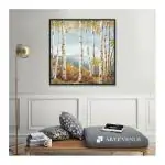 ARTE'VENUE Up Hill framed wall art on Canvas 19 X 19 inch