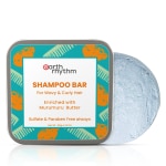 Earth Rhythm Murumuru Butter Shampoo Bar, Frizzy & Curly Hair, Men & Women, Tin Packaging- 80ml