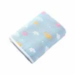 SYGA 110 cm Baby Swaddle Blankets 6 Layer Muslin Swaddle Wrap 100% Cotton - BlueCloud