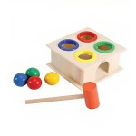 ShopiMoz Wooden Hammer and Ball Set Toy, Pounding Bench, Toddler Birthday Gifts