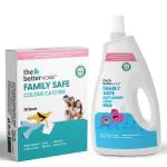 The Better Home Laundry Liquid Detergent and Colour Catcher Sheets for Front and Top Load Washing Machine - 1.8 l (pack of 2)