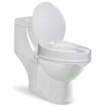 Entros 2 Inch Toilet Commode Seat Raiser Elevator Extension with Lid Cover - SC7060D