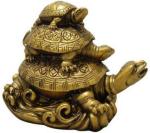 APNA KANHA Vastu Fengshui 3 Tier Tortoise for Longevity, Love & Harmony of Family Decorative Showpiece