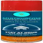 Go Klean Sanitizer Spray | 70% Alcohol | kills 99.9% Virus & Bacteria - Home |Office | Car | Shop | Showroom Society Spray (Pack Of -1) (400 ML)