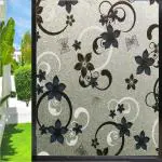 A1 Decor 3D Vinyl Self Adhesive Glass Window Sticker for Forsted Privacy Glass Film Decorative Window Film Glass Sticker Home/Office Glass/ Bathroom/ Living Room-BSF (12x48 Inchs)