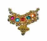Real Seed Brass God Jewellery Stone Hasli Deity Necklace (3.5x3cm)
