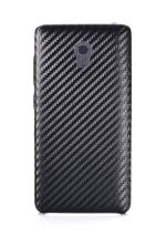 Tarkan Black Leather Back Cover For Lenovo Vibe P1