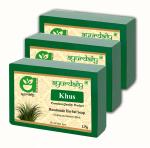 Ayurdaily Natural Handmade Khus Bath Soap, 375 G (Pack Of 3)