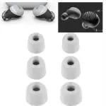 Crysendo Grey Ear Tips Buds For Boult Audio Airbass Tips (Pack of 6)