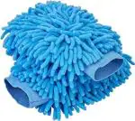 SKAP Microfiber Cleaning Gloves | Double Sided Gloves | Pack of 2-BLUE( MGC_01)