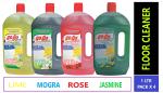 GOGO Floor cleaner 1 Ltr. Pack ( Lime, Mogra, Rose, Jasmin)