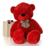 Hug N Feel Soft Toys Red Teddy Bear Soft Toy - 3 feet