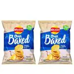 Generic Walkers Oven Baked Cheese And Onion Crispy Crunchiness Chips, 37.5 Gm (Pack Of 2)