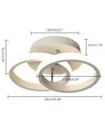 Verilux White 22 Watts Led Ceiling Lamp