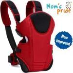 Mom's Pride Red Cotton Adjustable Baby Carrier Bag