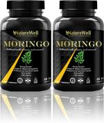 Naturewell Moringa Capsules - Natural Moringa - Moringa Leaves Powder, 120 Capsules