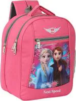 Next Speed Pink Princess School Bag for Girls, Pre School Nursery to 3rd Class | Waterproof School Bag, 25 L (Pink)
