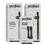 Perfora Electric Toothbrush - 001 With Replaceable Brush Head | Sonic & Automatic | Waterproof Soft Charcoal Bristles | 2 Vibrating Modes | For Men Women & Kids | 90 Days Battery Life | Charcoal Grey | Pack of 3