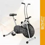 BIONFIT Fitness is Bliss Fixed Handle Exercise Cycle, Air Bike for Home Gym, Upright Stationary Exercise Bike (Black, Silver)