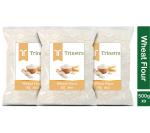 Trinetra Whole Wheat Flour 1500 g (500g X 3 Pack)