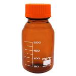 ABGIL Borosilicate Glass Amber Color Reagent Bottle With Screw Cap 250ml