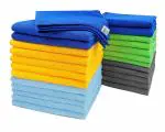 Softspun Multicolor Microfiber Cloth (Pack of 25)
