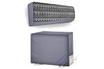 The Furnishing Tree 1.5 Ton LG PS-Q19YNZE Grey Symmetric PVC Indoor and Outdoor Split AC Cover Set (25.4 x 104.1 x 34.3 cm)