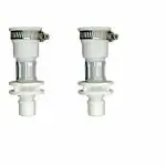 SANAVYA Washing Machine tap | Plastic Washing Machine Water Inlet inflow Hose Pipe Tap Adapter/connector With Metal Hose Clamp (PACK 2)