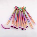 AVTY Soft Bristles Fish Tail 10 Pcs Makeup Brush Set For Foundation (Pack of 10)