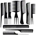 Jgsg Plastic Hair Comb Professional Multipurpose 10 Pcs Hair Comb
