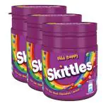 Skittles Wild Berry Bite-Size Fruit Flavoured Candies, Pack of 3, 100 g