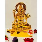 DARIDRA BHANJAN- Shiva Statue Metal | Shiv murti | Lord Shiva Idol | Shiv Shankar Idol | Mahadev Idol Statue | Shiva idols | Shiv Murti | Shiva Idols Golden Lord Shiv ji Metal Gold for Home Temple for Office.