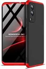 CarryWrap Front & Back Case for Vivo V21e 5g (Red, Dual Protection, Pack of: 1)