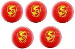 SG 'everlast' synthetic cricket leather ball - pack of 5