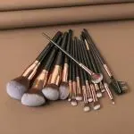 Roslet Makeup Brushes 15Pcs Makeup Brush Set Premium Synthetic Kabuki Cosmetic Brush