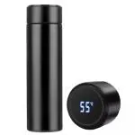 Double wall stainless steel vacuum smart portable thermos bottle with temperature display Water bottle