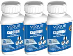 VOGUE Pharmaceuticals Pvt. Ltd. Vogue Wellness Calcium Supplement For Women And Men, For Bone Health And Joint Support 60 Pcs Each (Pack Of 3)