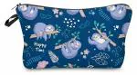 House of Quirk Small Makeup Bags Cute Travel Cosmetic Pouch Toiletry Bag(Blue Sloth)