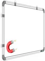SHELFKING 2x3 feetS Magnetic White Board, Dry Erase Premium Melamine Magnetic White Board for Home, Office & School (Pack of 1) White board (60 cm x 90 cm)
