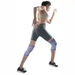 Vissco Knee Support Stretchable 2D Knee Cap for Pain Relief and Injury, Knee Cap for Men & Women, Knee Braces for Walking, Running, Gym, Workout, Weightlifting. (IN PAIR) - Large (Grey)